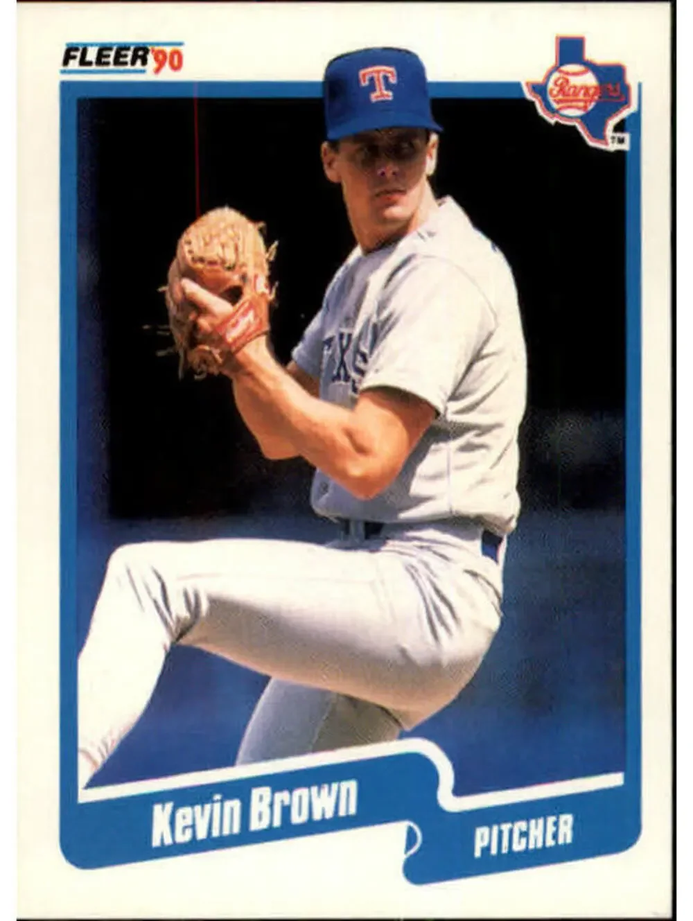 1990 Kevin Brown Fleer Baseball Card #291